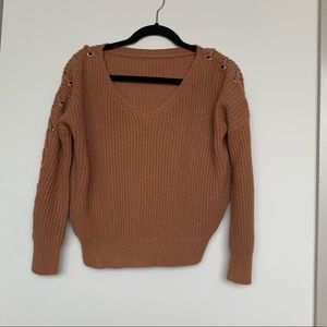 Burnt orange sweater